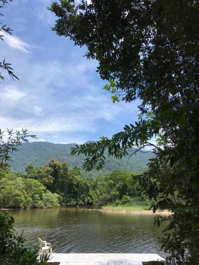 Casa A Beira Do Rio Jaguareguava Na Mata Atlantica Em Bertioga Sp Villa Eksteriør billede