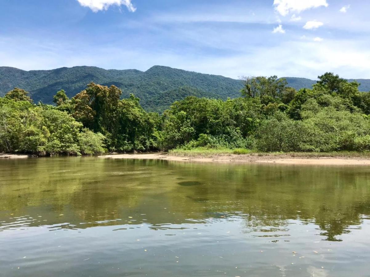Casa A Beira Do Rio Jaguareguava Na Mata Atlantica Em Bertioga Sp Villa Eksteriør billede